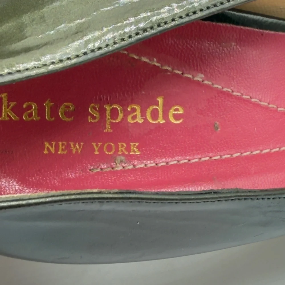 Kate Spade Green Heels with Peep-Toe Design